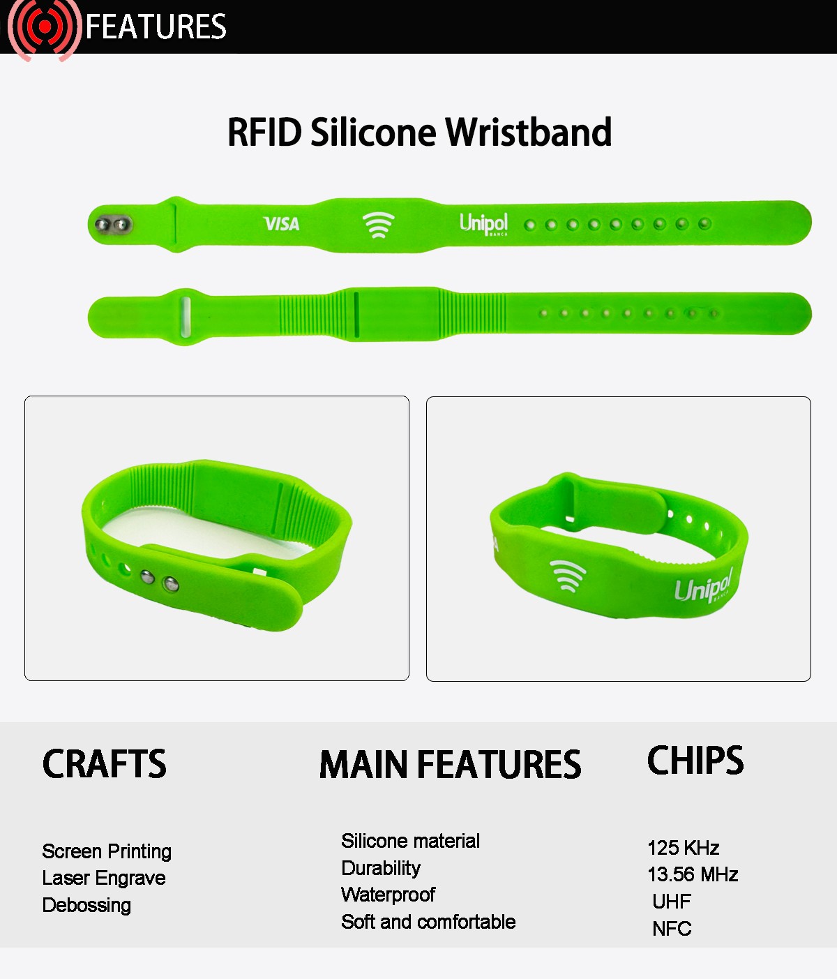 سوار معصم موسيقى NFC